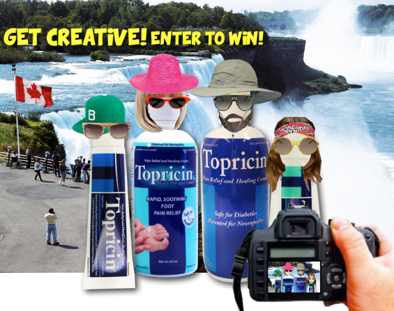 Turn to the newsletter to learn how to enter the "Where in the World is Topricin" photo contest for a chance to win a stay in Cancun, Mexico plus a year's supply of Topricin
