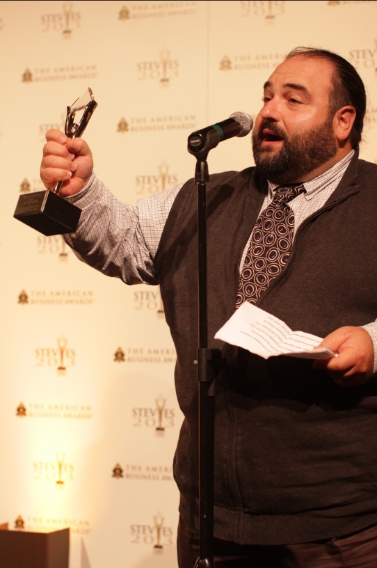 UltraShipTMS Director of Marketing, Anthony Vitiello delivers acceptance speech for Product of the Year