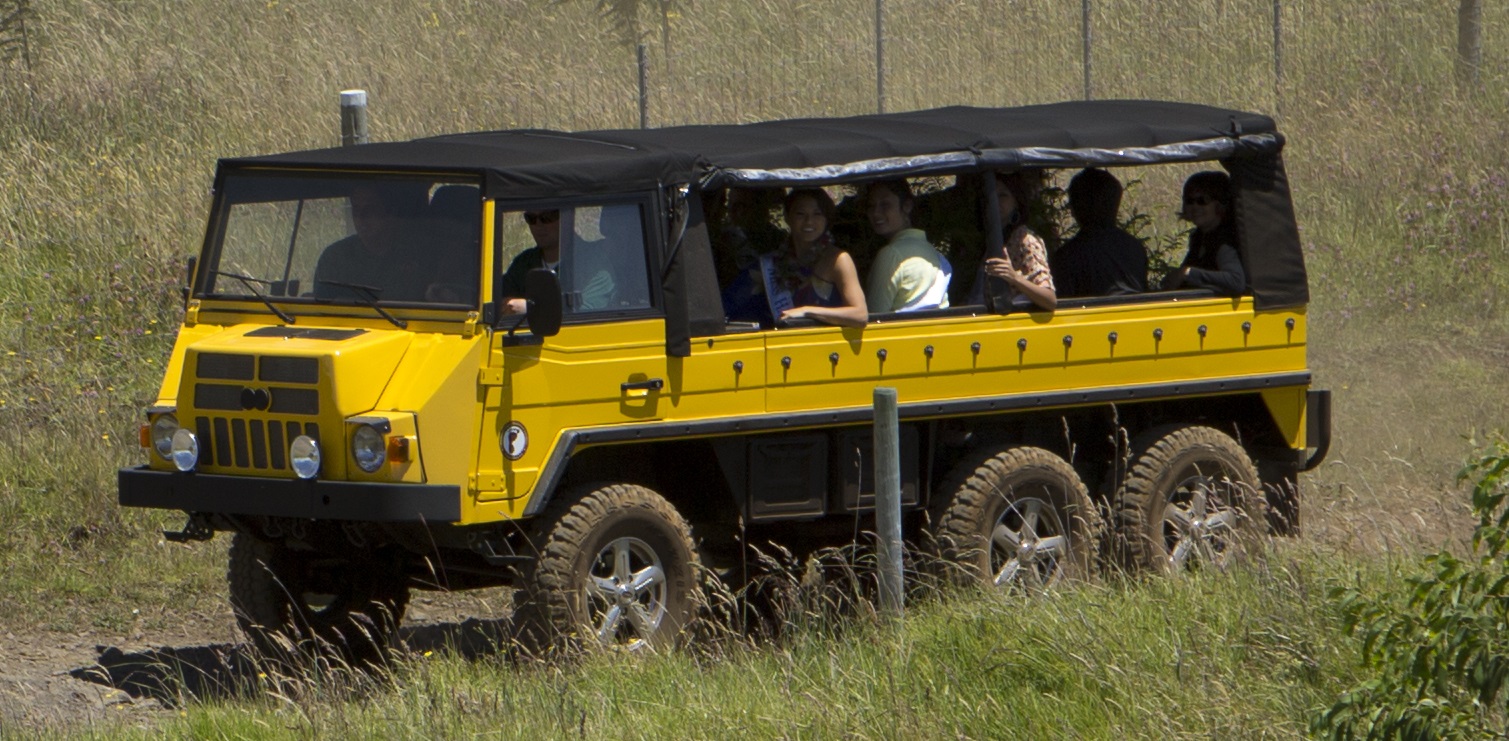 One of Hawaiian Legacy Hardwoods vehicles for group transfers.