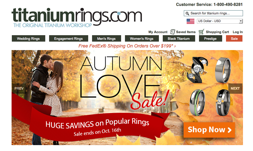 TitaniumRings.com - eCommerce retailer of titanium rings