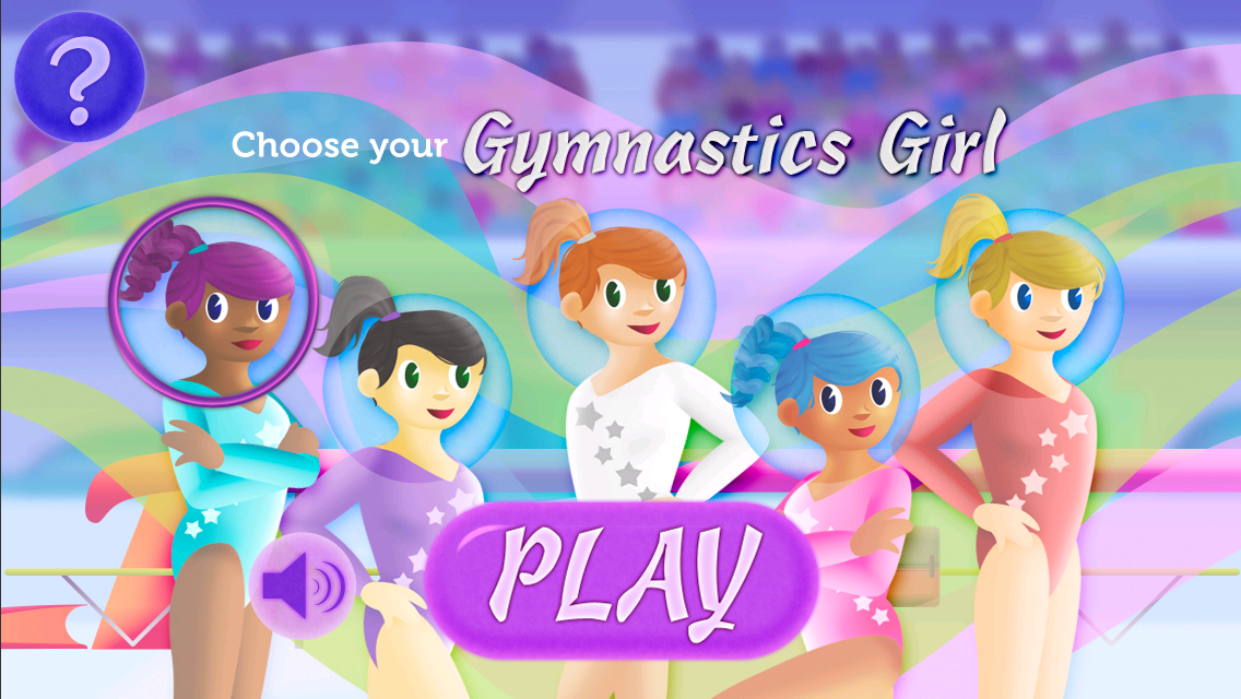 Choose from five Gymnastics Girls