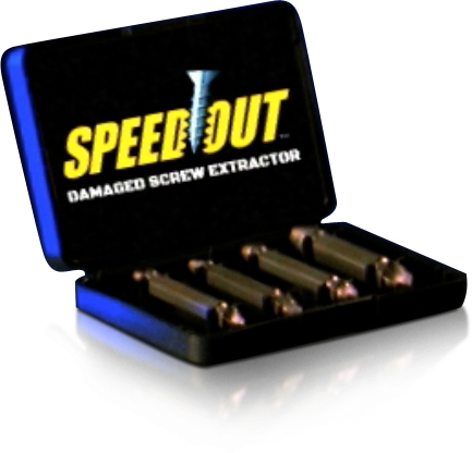 SpeedOut™ is ideal for easily removing stripped screws and broken bolt heads – it’s fast and hassle-free