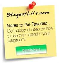 Notes to the Teacher - Teaching Tips on StageofLife.com