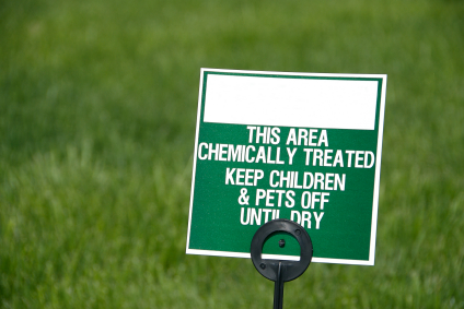 No pesticides are needed with synthetic turf.