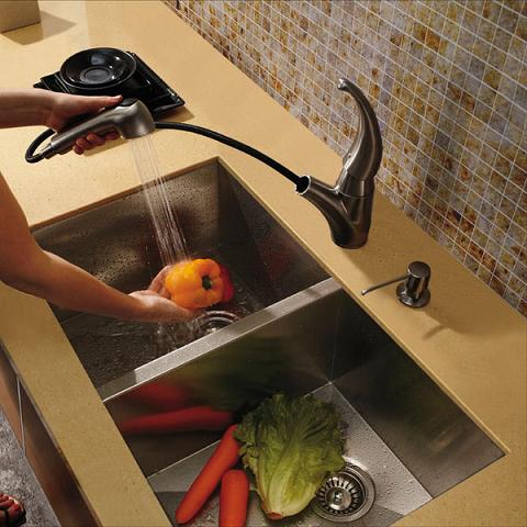 Vigo VG3219A - 32-inch undermount stainless steel 16 gauge double bowl kitchen sink