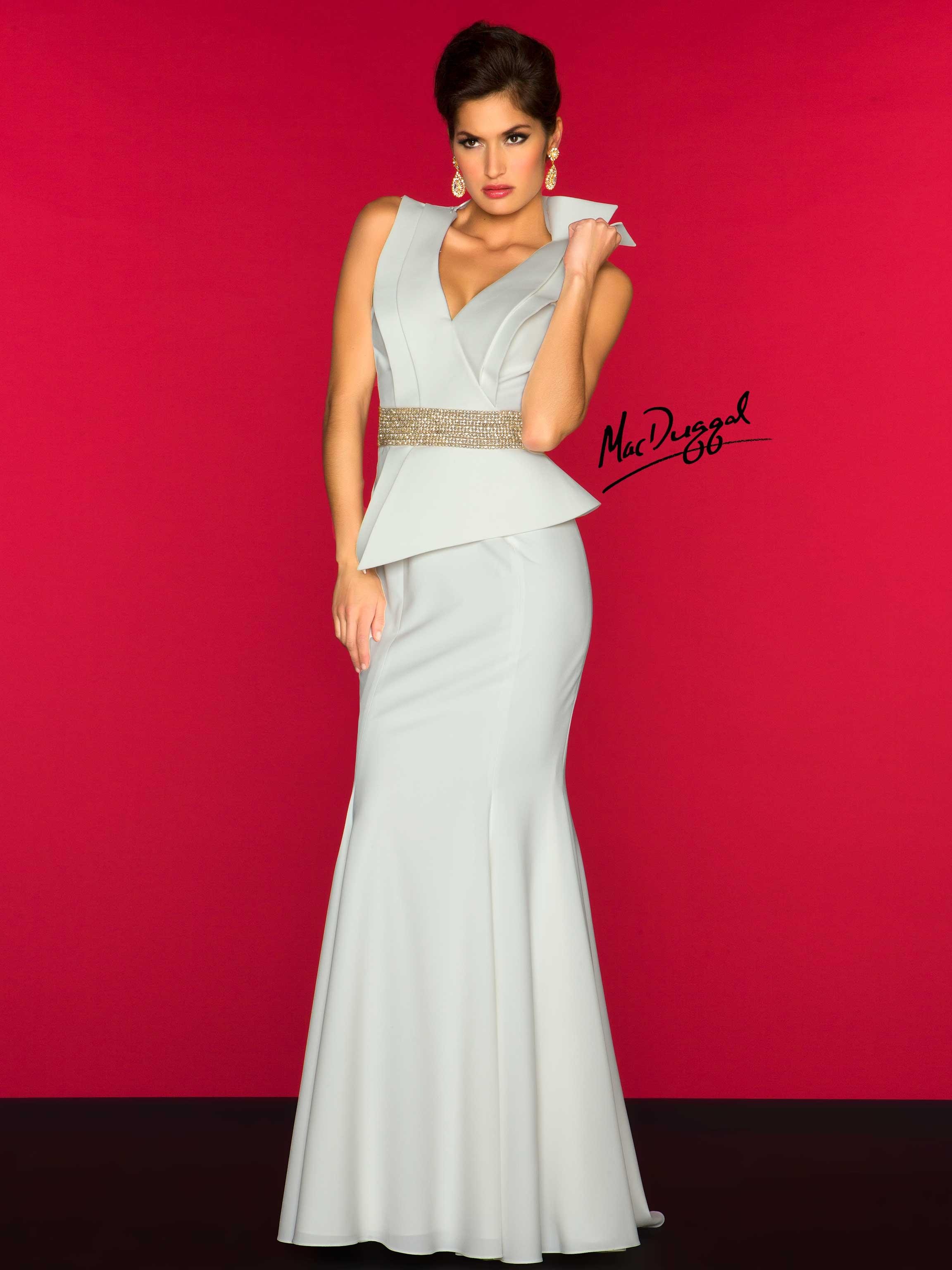 Mac Duggal 70002r Pageant Dress in Ivory
