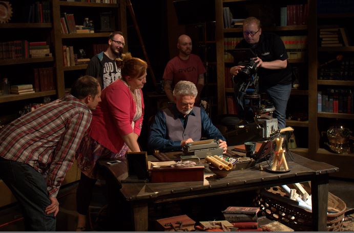 Crew working with John Paul Jackson during Dreams and Mysteries taping