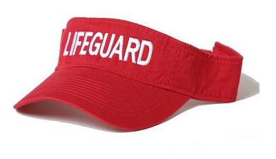 RED LIFEGUARD VISOR