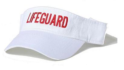 WHITE LIFEGUARD VISOR