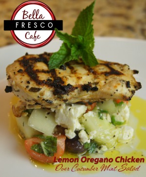 Bella Fresco's Lemon Oregano Chicken meal