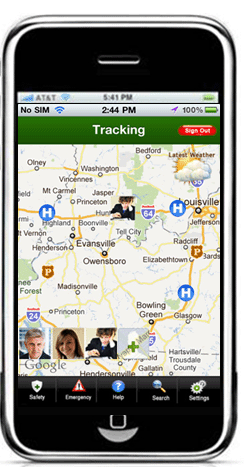 Rapid Tracker App Tracking Screen