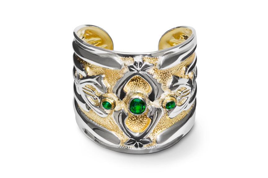 The Abbey Cuff with Green Topaz