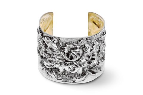 The Morning Bloom Cuff features English botanicals.