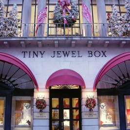 Tiny Jewel Box, the first to carry Repousse' Jewelry by Galmer.