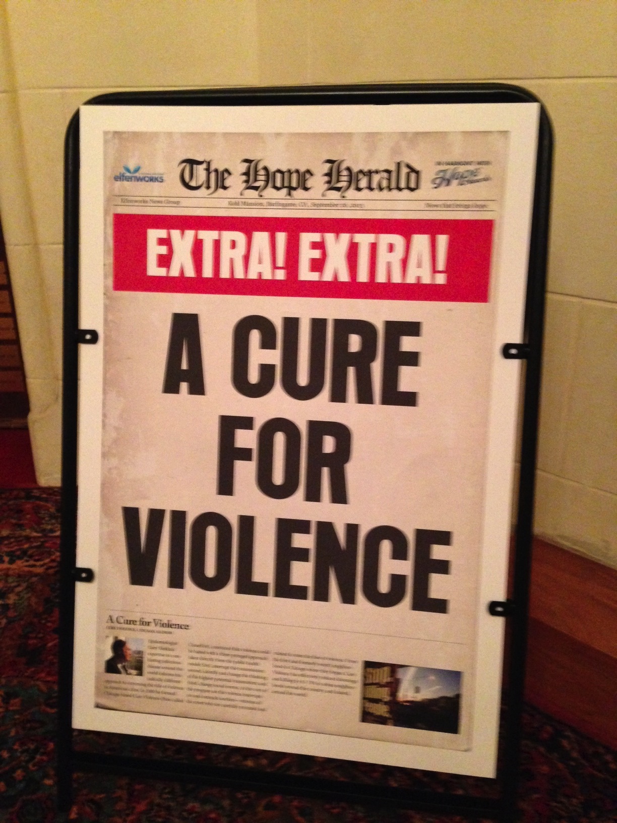 A Cure For Violence News