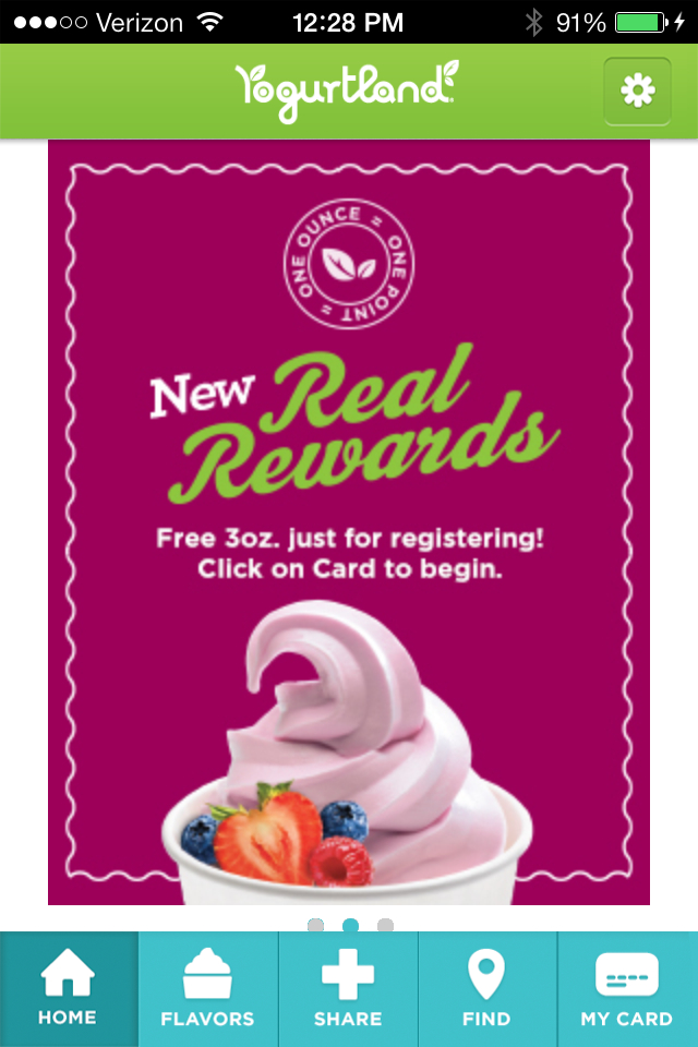 Yogurtland introduces its Real Rewards loyalty program making it easy for fans to download, register and earn free yogurt.