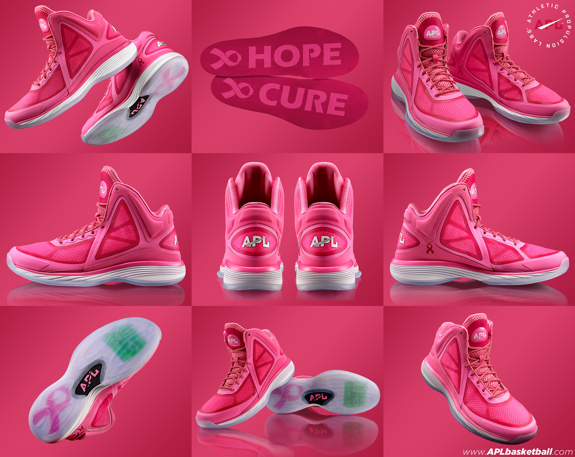 cancer awareness basketball shoes