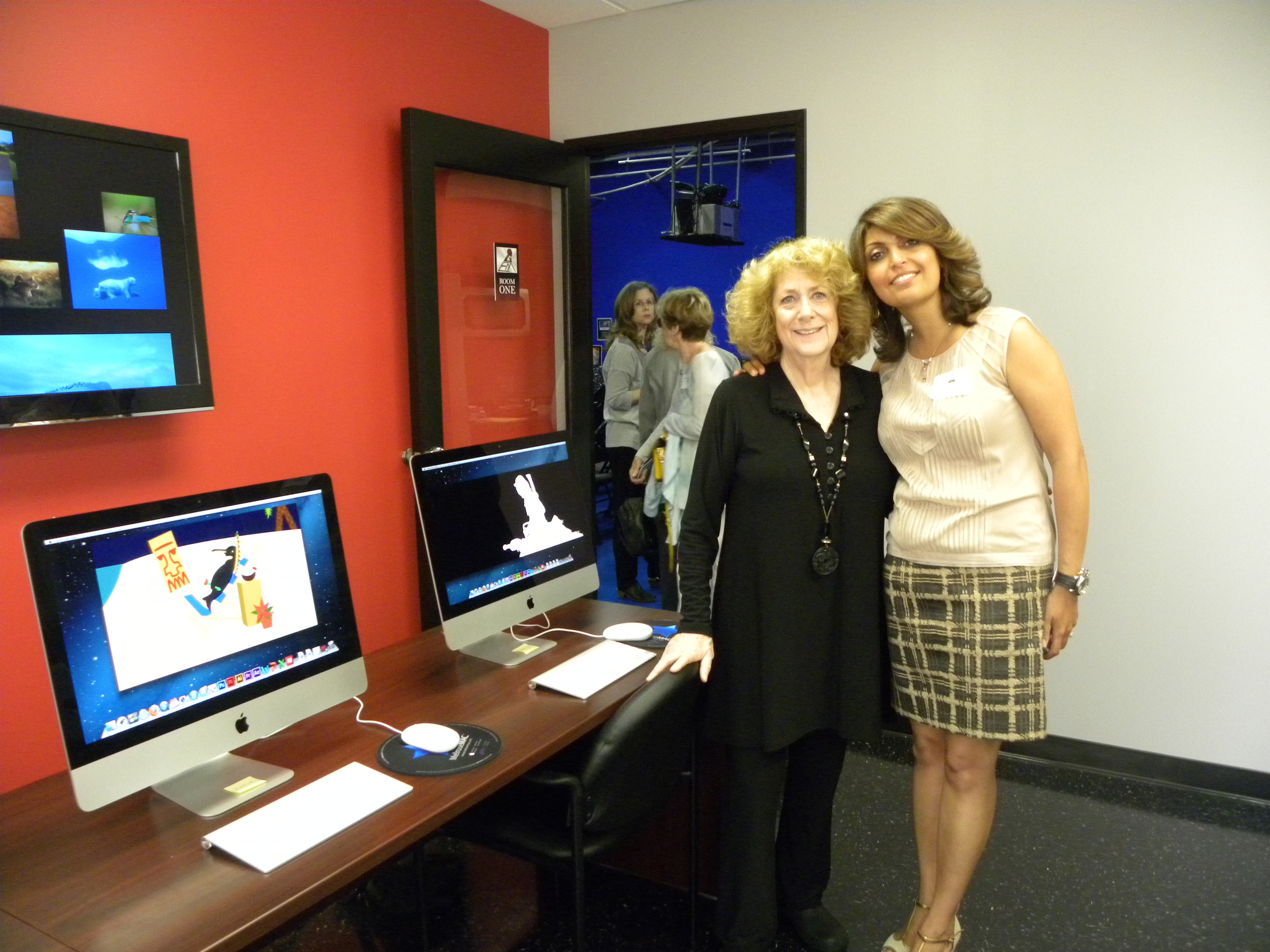 Susan Zwerman, Exceptional Minds Vice Chairperson and Sandy Nasseri, MelroseMAC Founder and President