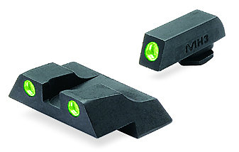Meprolight Self-illuminated Night Sights are available in sizes and models to fit pistols, rifles and shot guns.