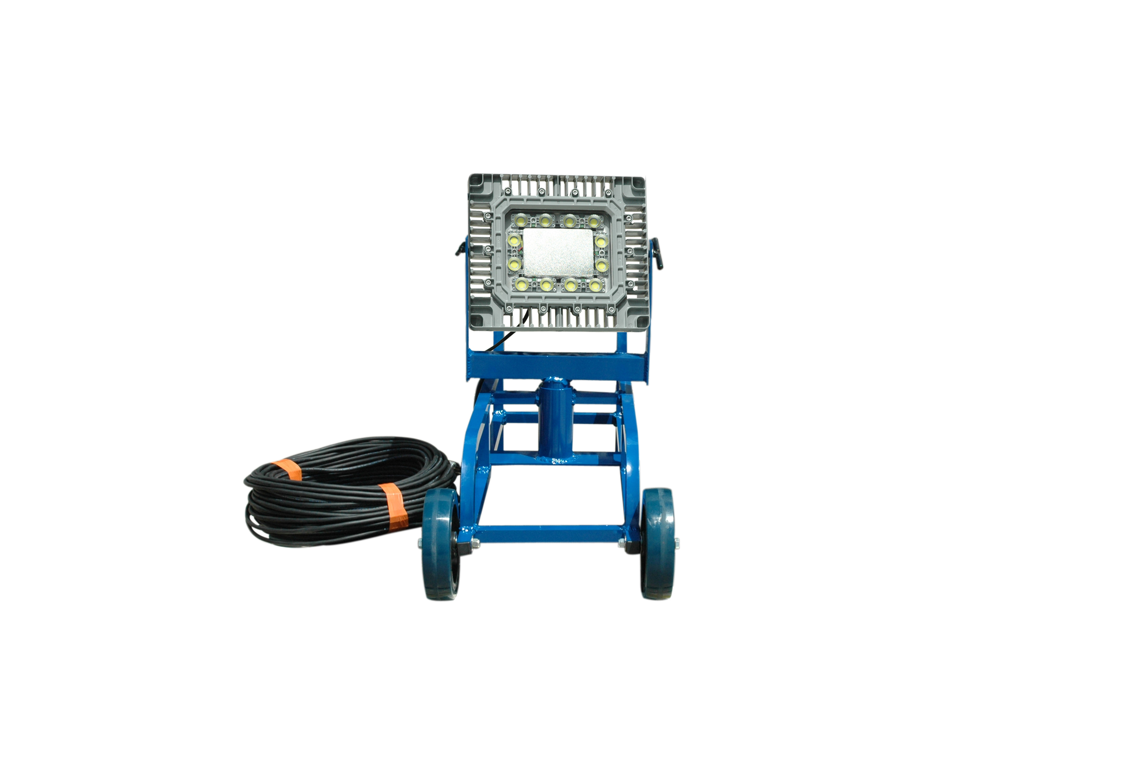 Portable LED Light Cart for Temporary Work Site Lighting