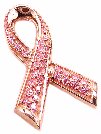 Breast Cancer Awareness Ribbon Pendant
