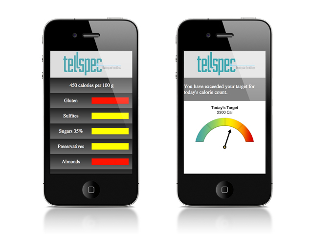 TellSpec reporting on smartphone