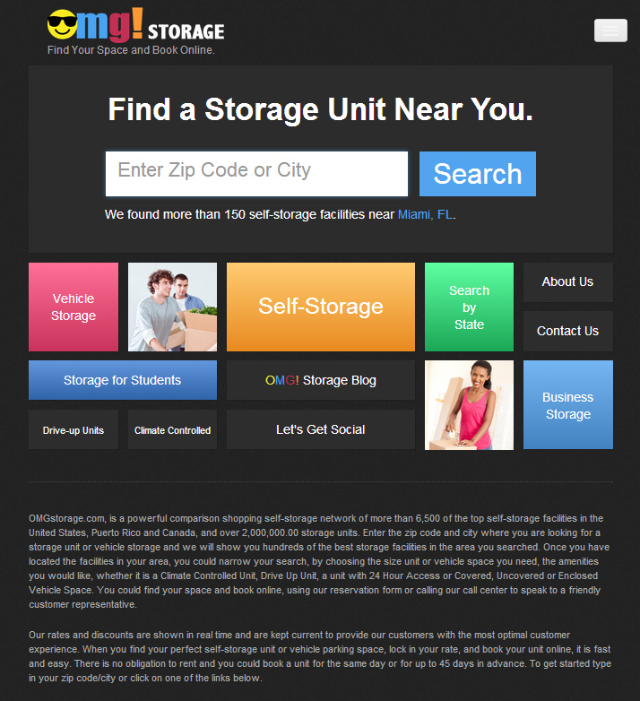 OMGStorage.com Home Page