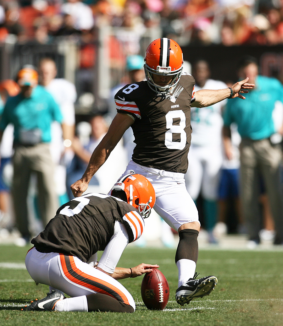 Cleveland Browns' Kicking Billy Cundiff