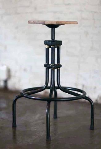 Nuevo Living HGDA143 - v19c counter stool in weathered oak wood