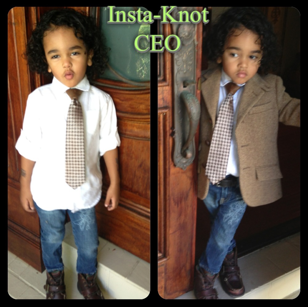 Insta-Knot is so easy, even the 3-year-old CEO can use it.