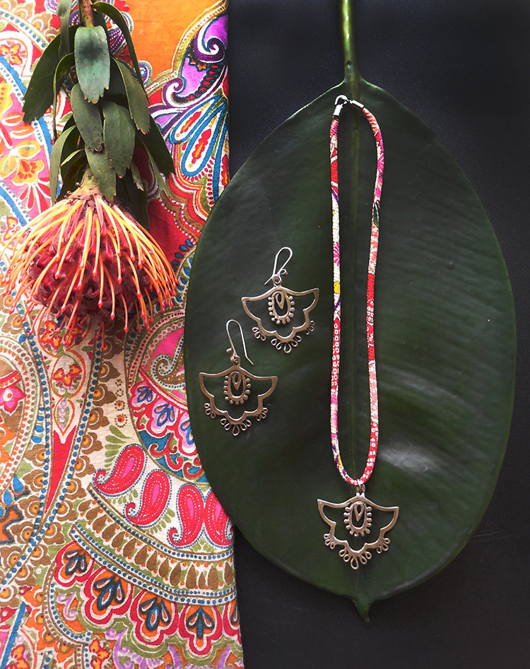 Silver Botanica Jewelry | Bali Earrings & Necklace
