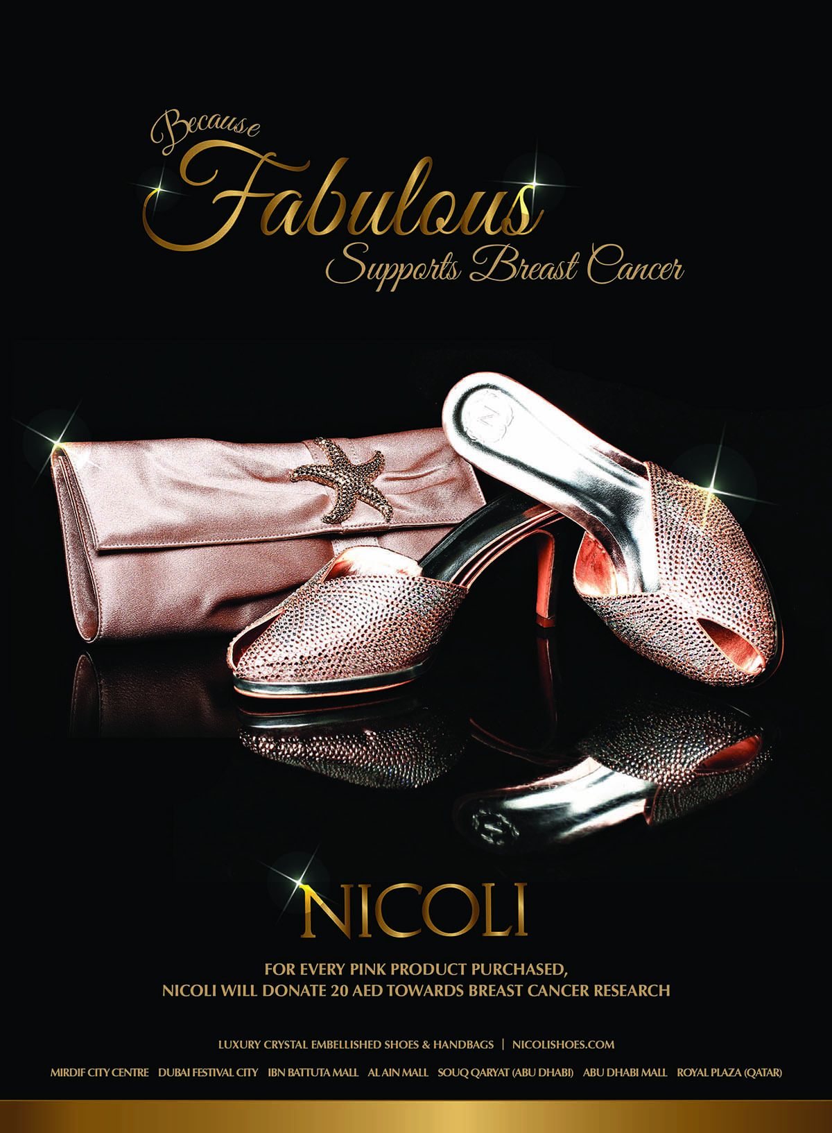 NICOLI - The luxury crystal embellished shoe and handbag brand - Fabulous Campaign - shop online at www.nicolishoes.com
