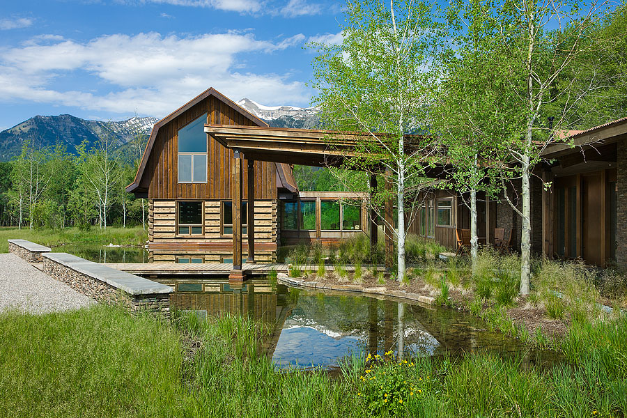 Wyoming architecture firm Ward + Blake received a Dream Home Awards “Best Custom Home” honor for the design of this Jackson Hole family residence.
