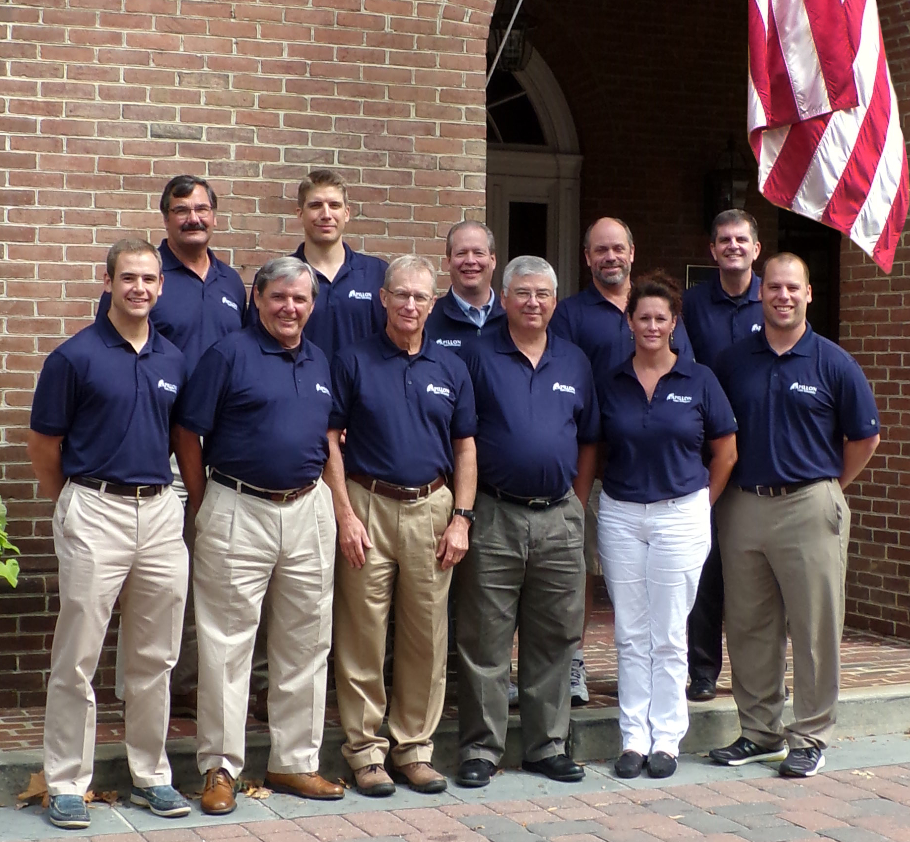 Members of Papillon Agriculture Company, LLC, take a break from the annual meeting at the Historic Tidewater Inn in Easton, MD, for the company’s annual Golf Scramble.  Pictured (l-r) back row Russ Dr