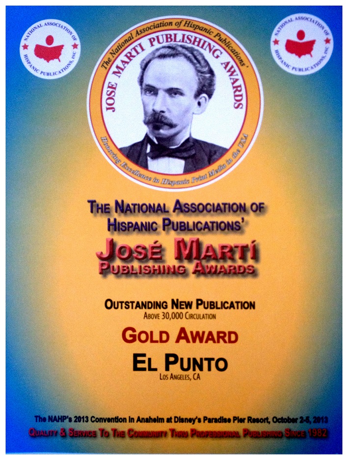 Gold Award for El Punto New Publication