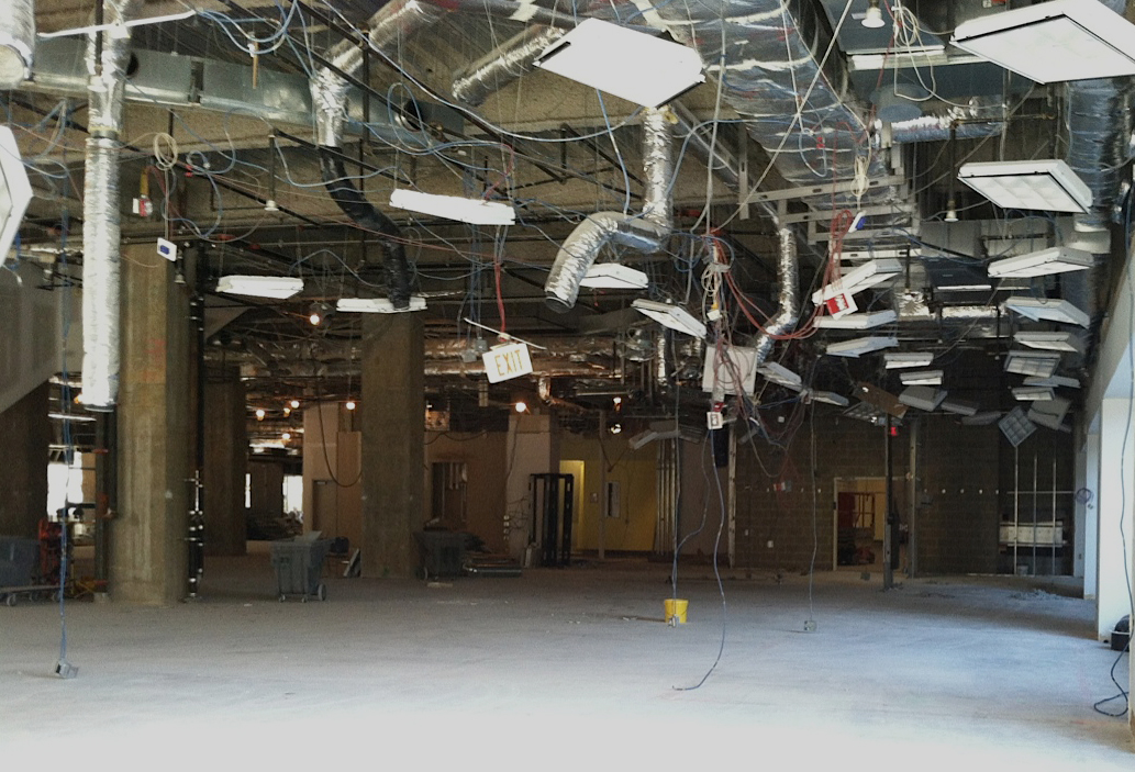 The 20,000+ square foot space is currently being prepped for renovation.