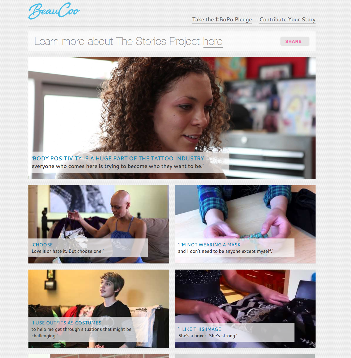 BeauCoo:  The Stories Project