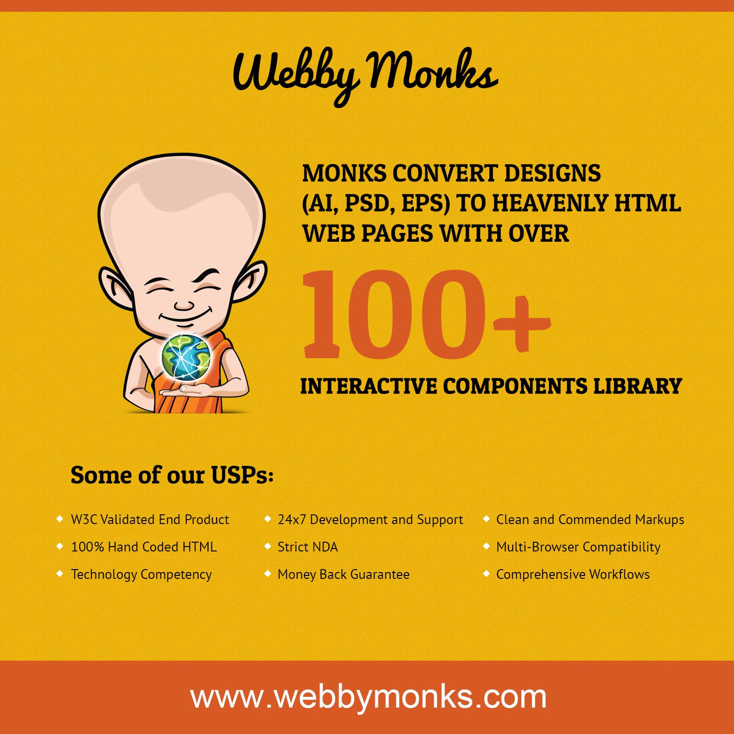 PSD to Interactive HTML Service