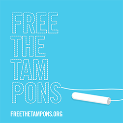 Follow Free the Tampons on Twitter (@freethetampons) and join the movement.