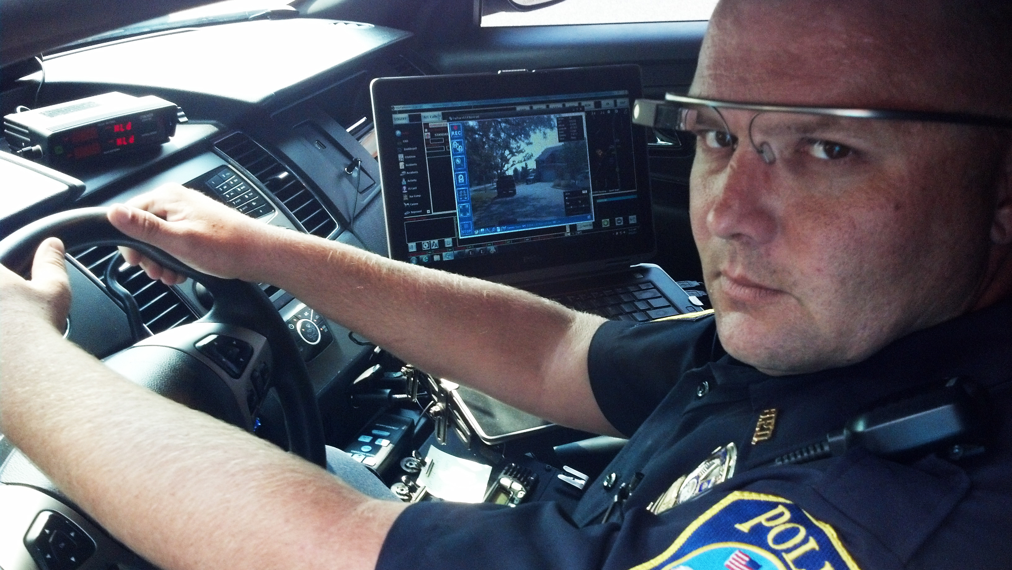 Sergeant Eric Ferris tested Google Glass with CopTrax while on patrol and traffic speed enforcement.