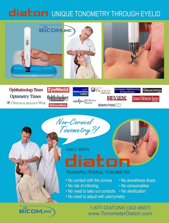 Tonometer Diaton Pen - Quick, Painless and Accurate tonometry Through Eyelid