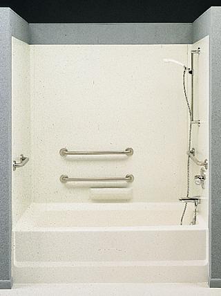 Swanstone HA-58 High-Gloss ADA Tub Wall Kit