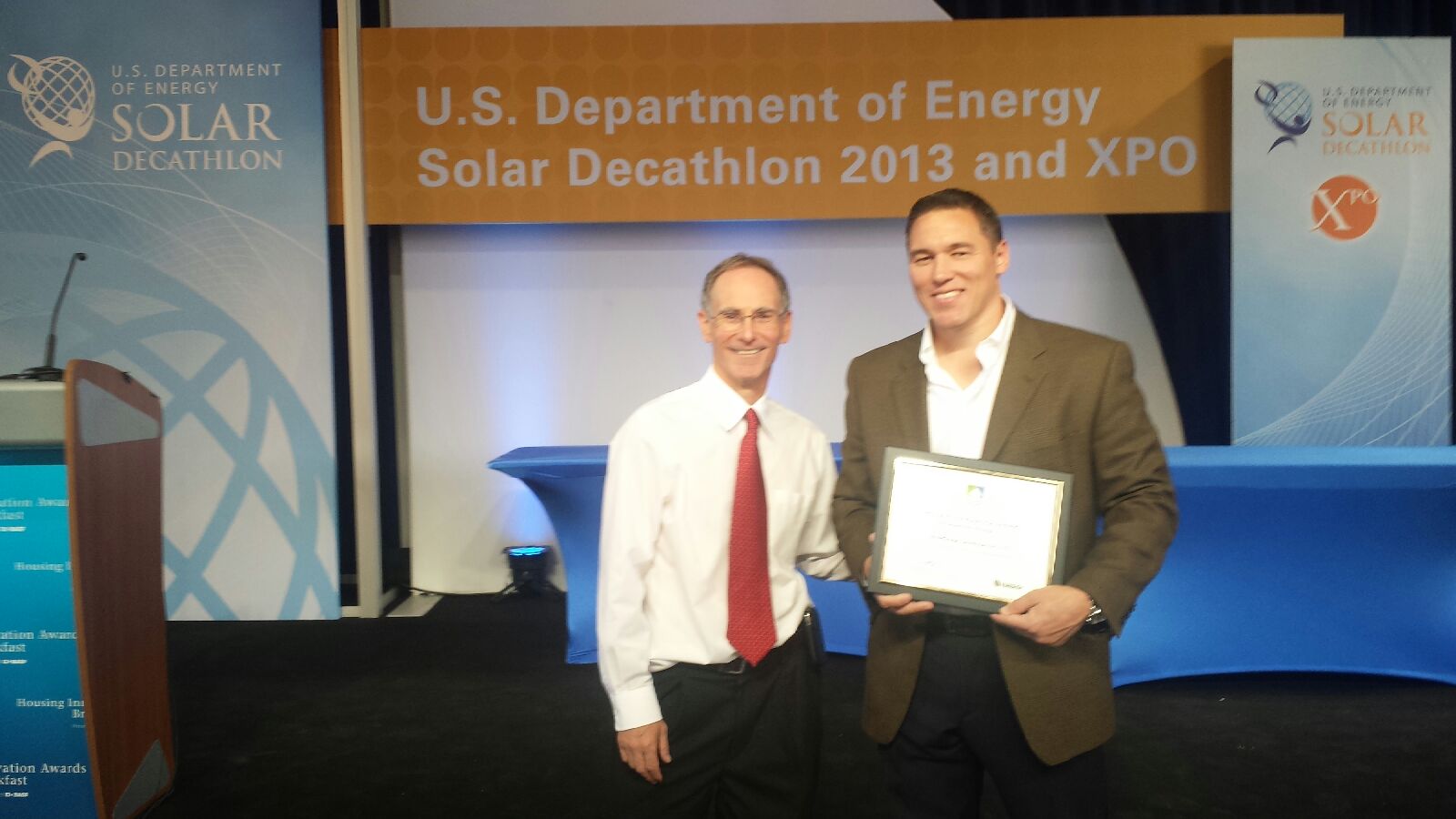 Robert Schildgen of Priority Energy at Builders Challenge Award Ceremony in Irvine, CA