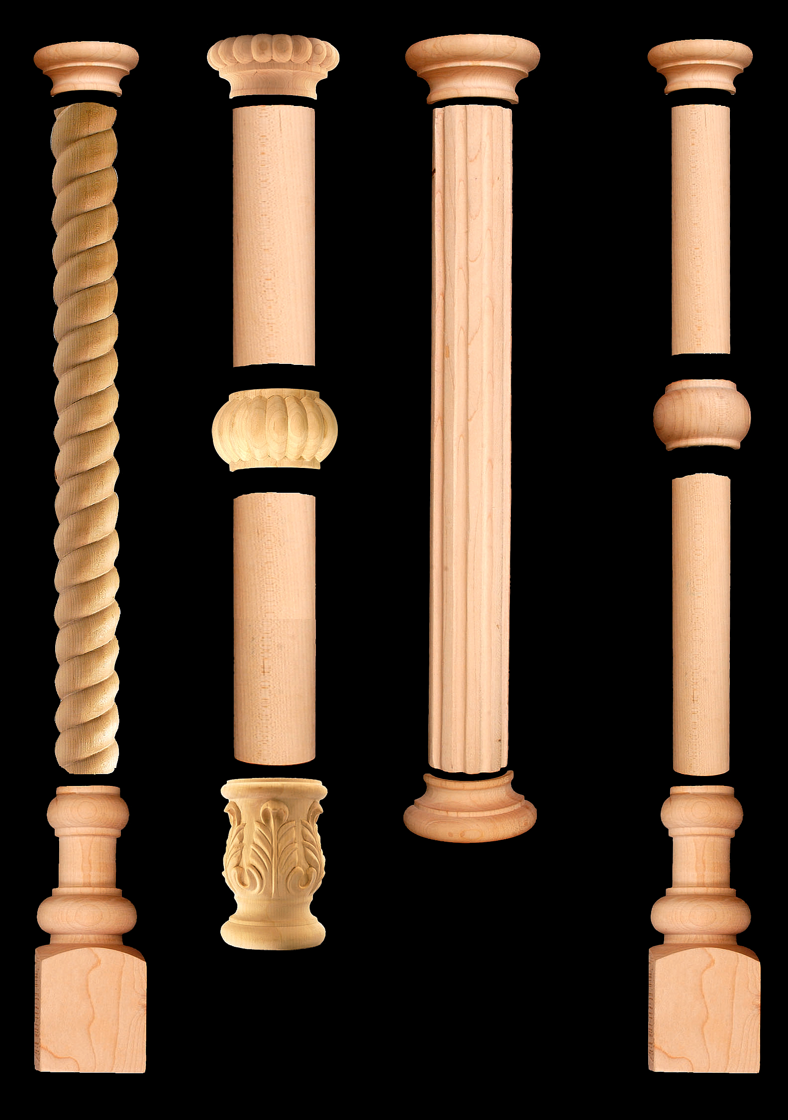 Design-A-Column Decorative Wood Ornamentation for Cabinets, Kitchen Islands & Furniture