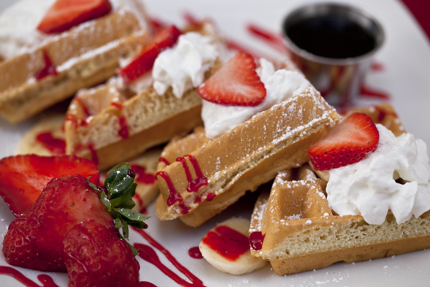 One of the most popular dishes, the Wedge Waffles