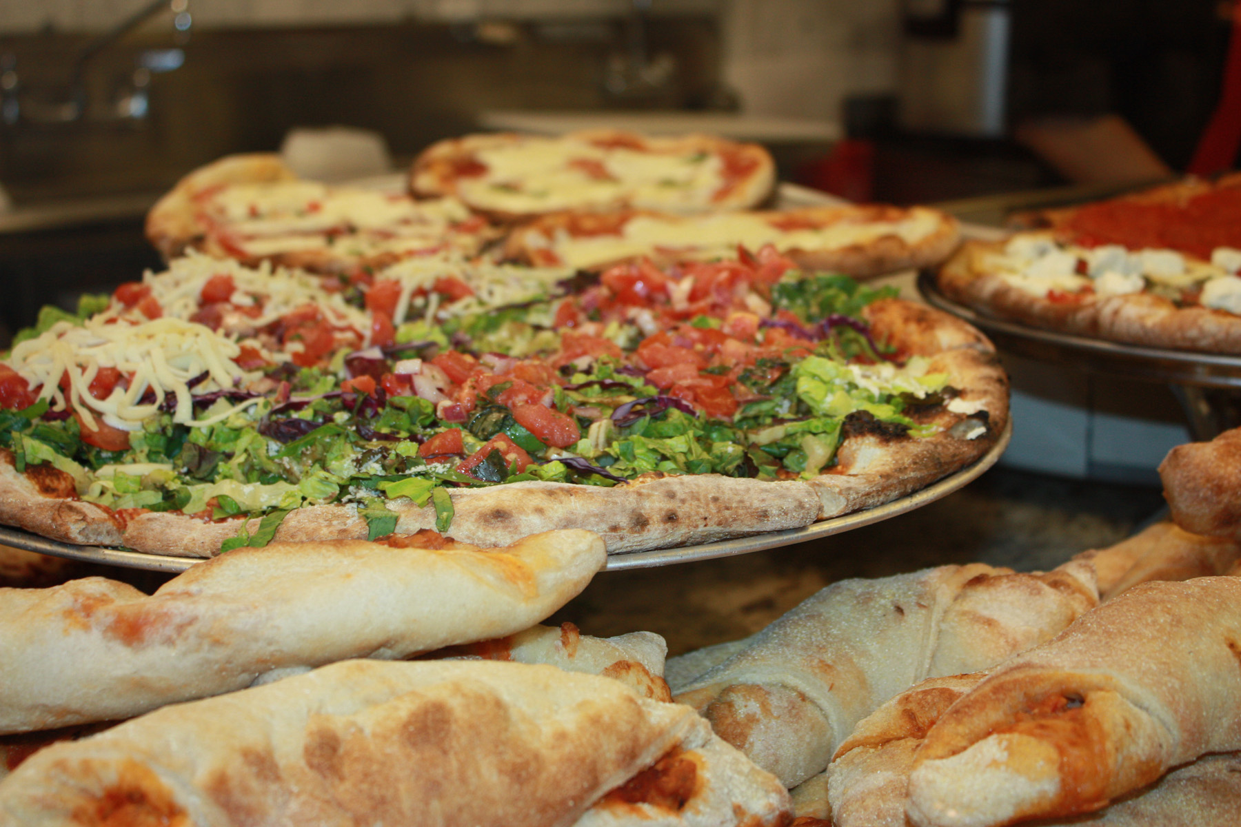Specialty pizzas at DeCicco’s Family Market in Armonk