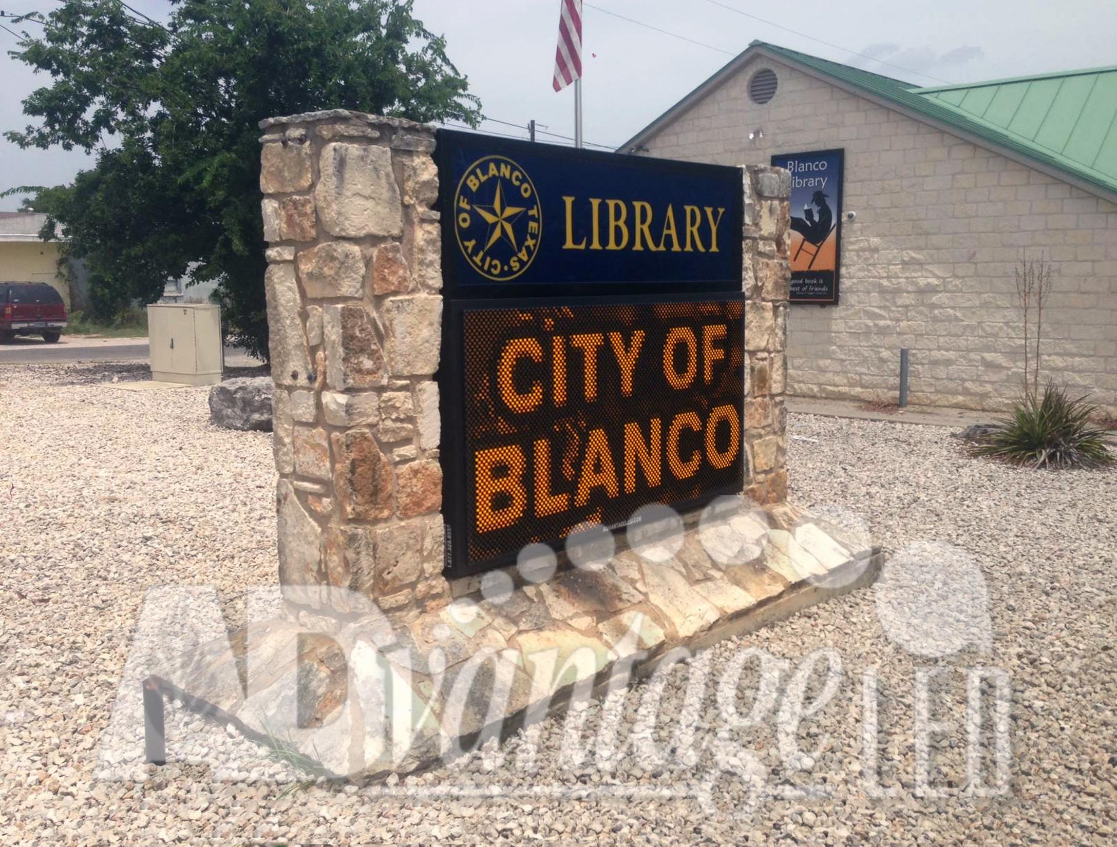 City of Blanco Community LED Sign