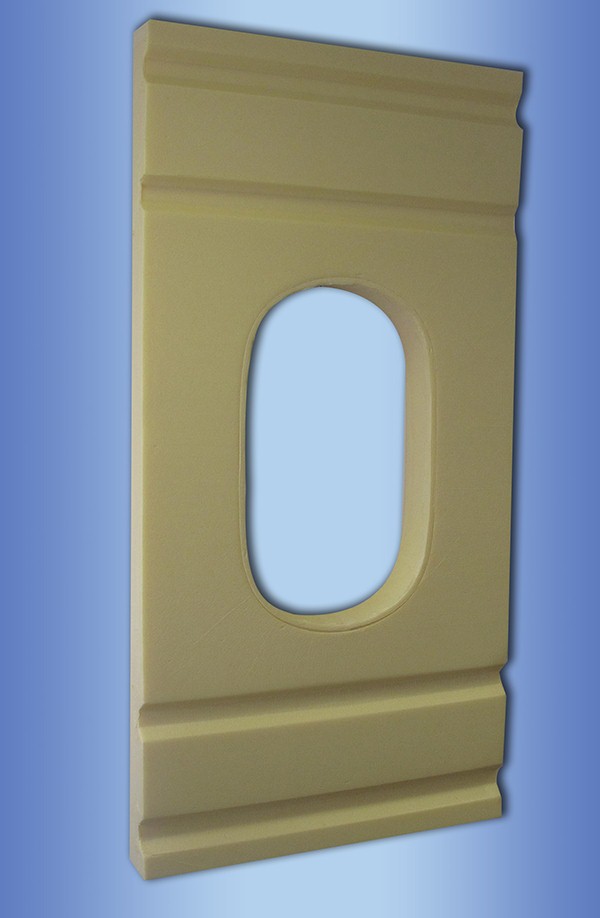 This aircraft window cutout shows one of many applications for Soundcoat's new MLHY product.