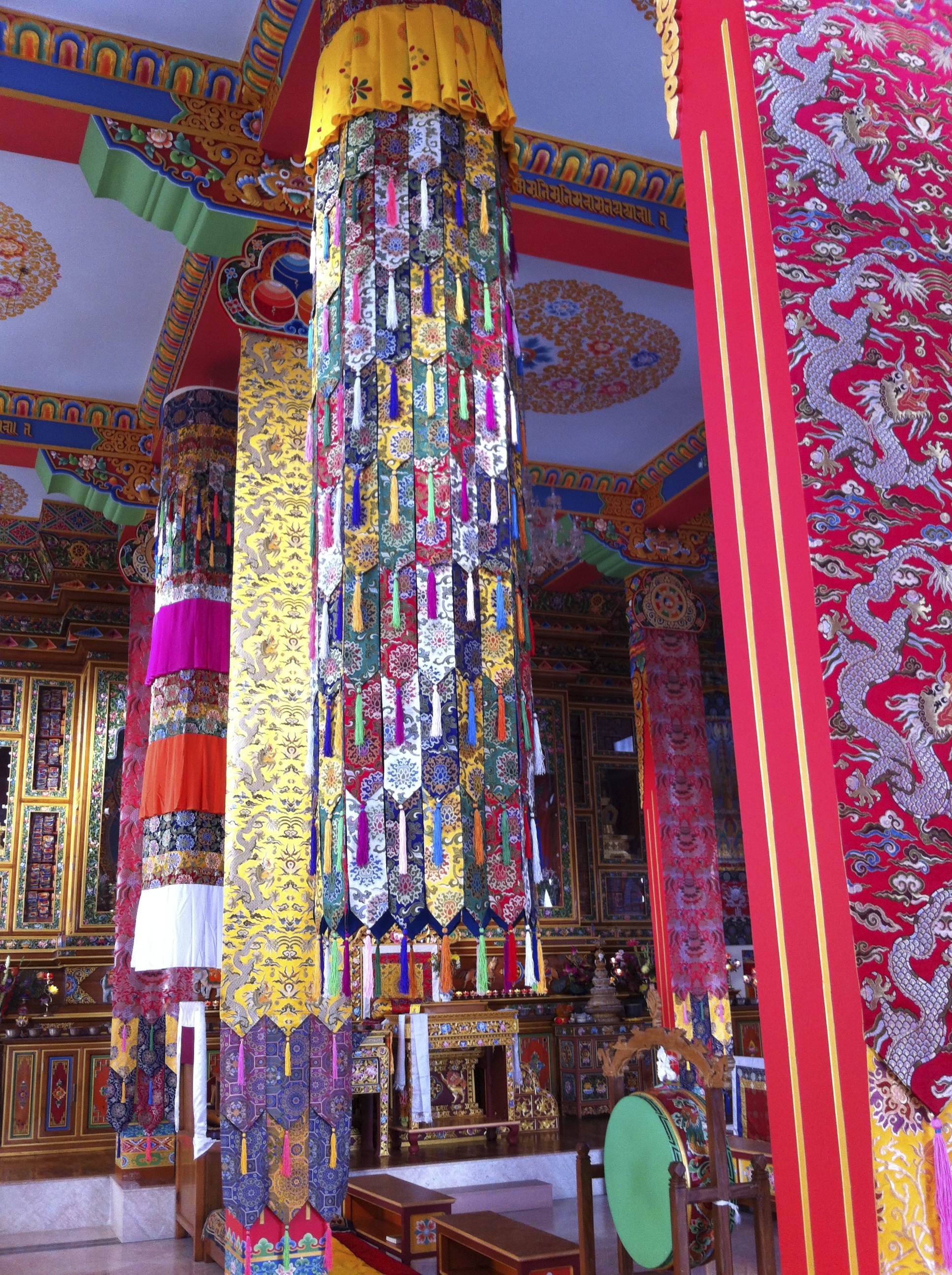 Inside Jangchub Jong Temple, near Gopalpur, Himachal Pradesh