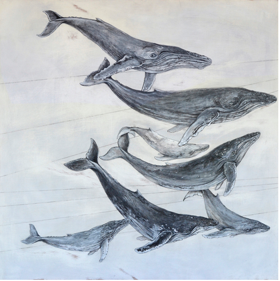 Humpback Whales from Migration Series, Artist Lynn Johnson